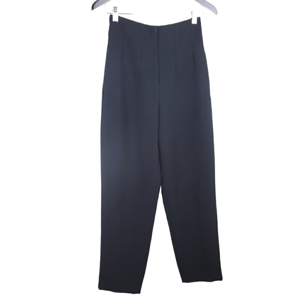 Wilfred Clotilde Pant Black Pleated Front High Rise Japanese Crepe